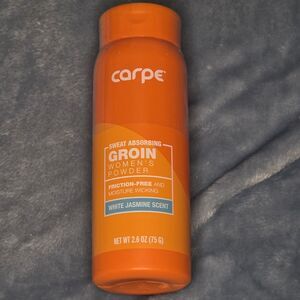 Carpe Sweat Absorbing Women's Groin Powder White Jasmine 2.6 oz Anti-Chafing